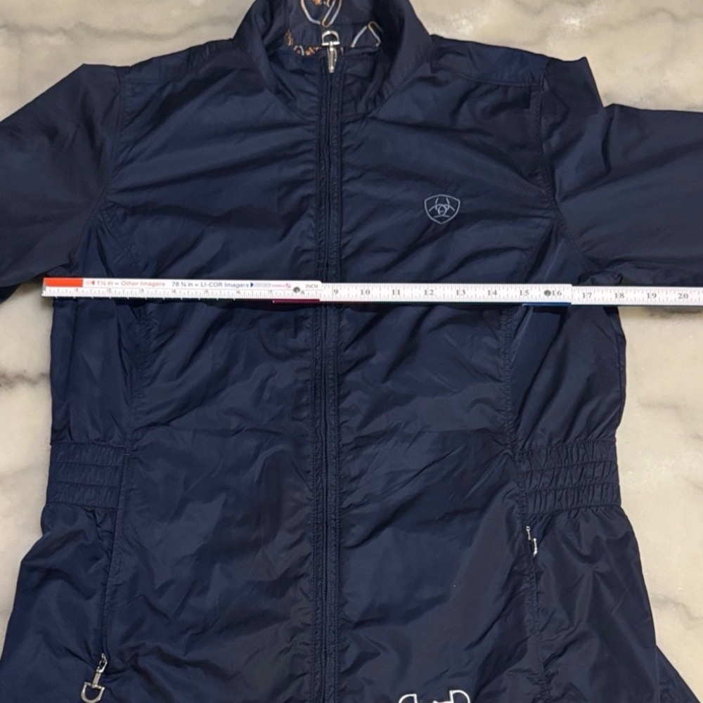 Ariat Navy Reversible Windbreaker Jacket - Large - Picture 15 of 15